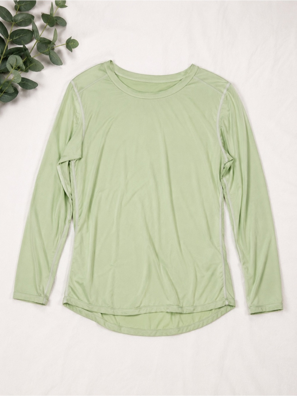 FA Light Sage Long-Sleeve Crew Performance Tee